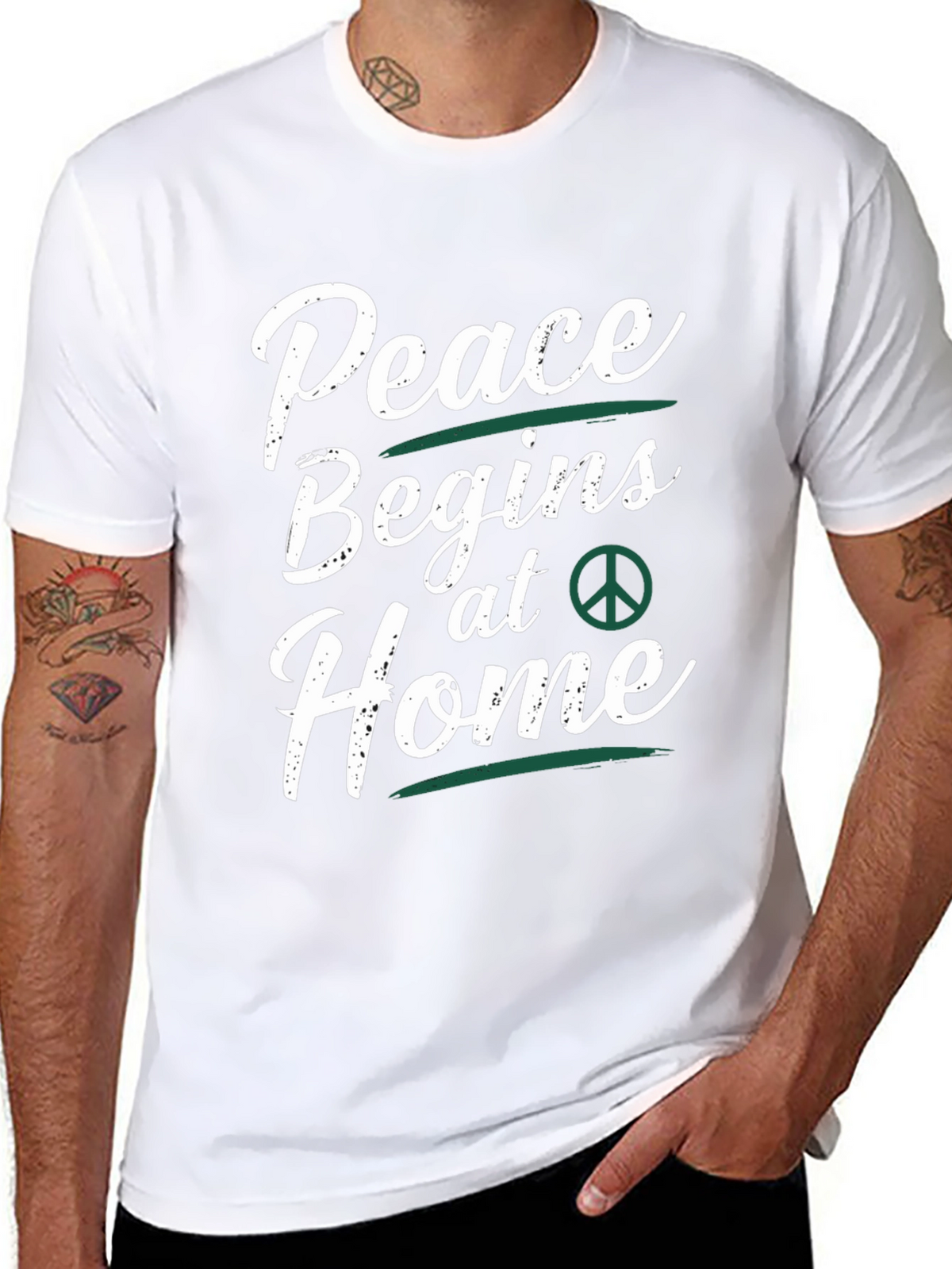 Peace Begins at Home Graphic Tee