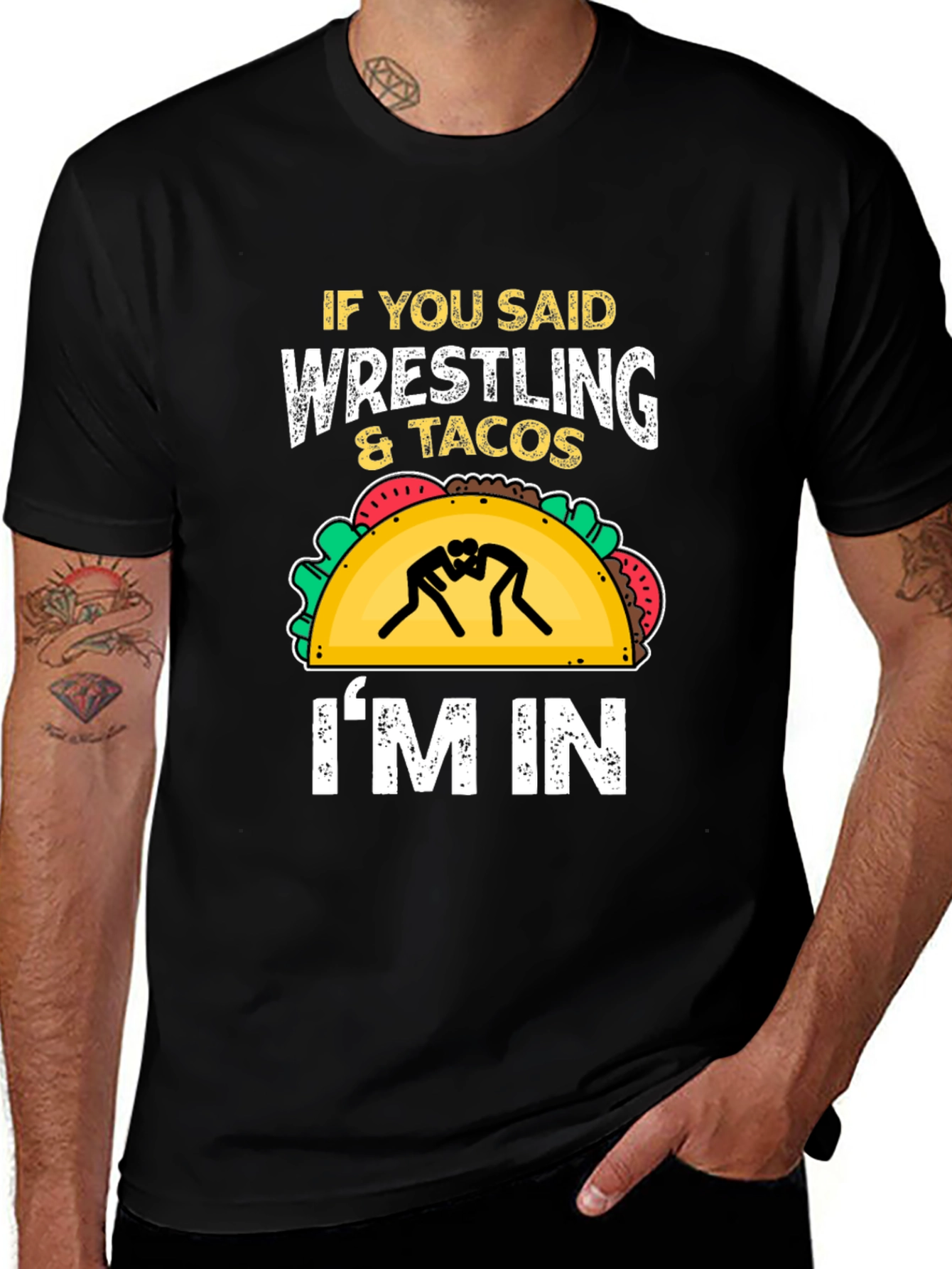 Wrestling & Tacos Graphic Tee
