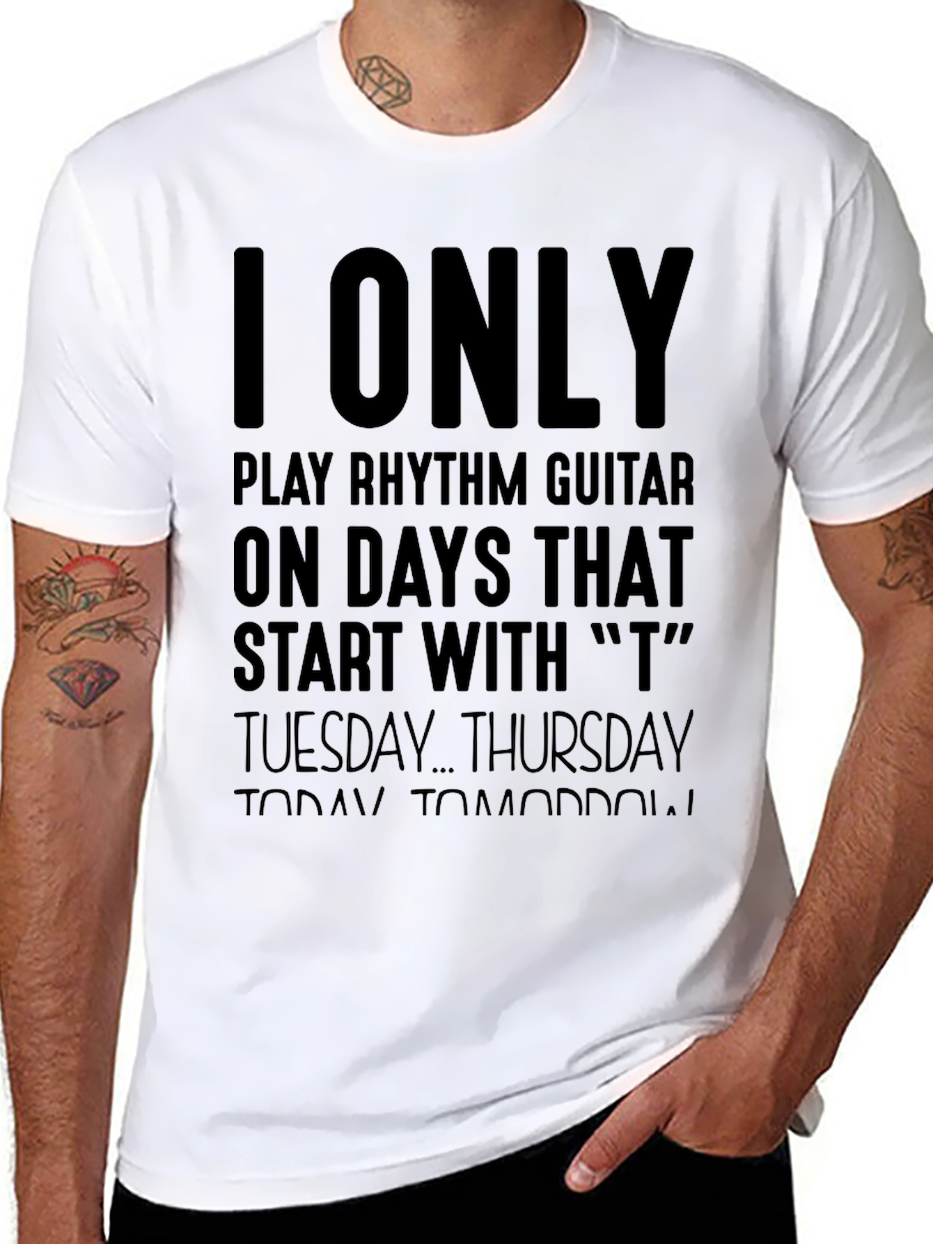 Rhythm Guitar T-Shirt - Days Starting with T