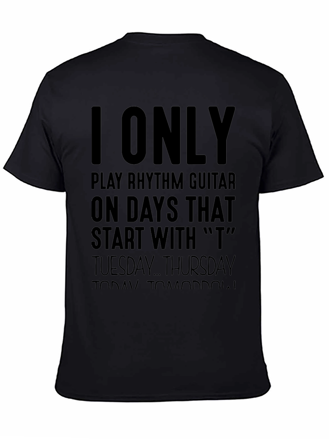 Rhythm Guitar T-Shirt - Days Starting with T