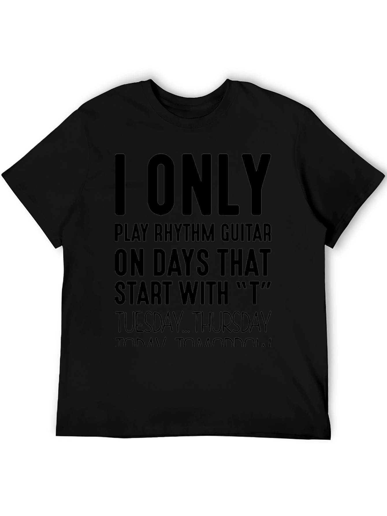 Rhythm Guitar T-Shirt - Days Starting with T