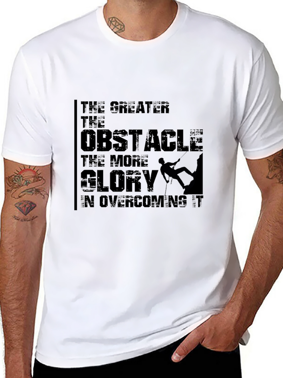 Obstacle Glory T-Shirt - Motivational Graphic Tee