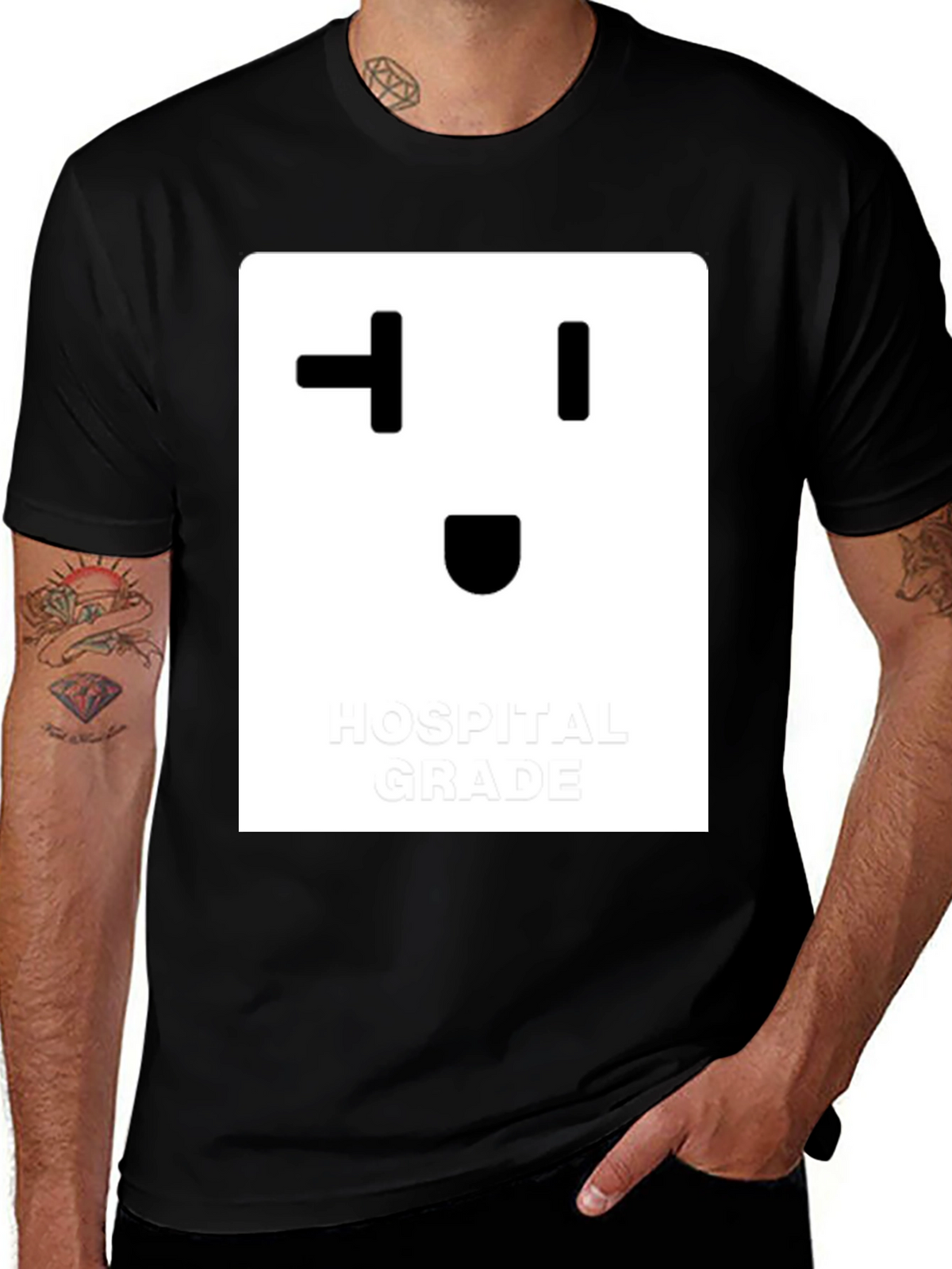 Hospital Grade Outlet Funny T-Shirt - Black