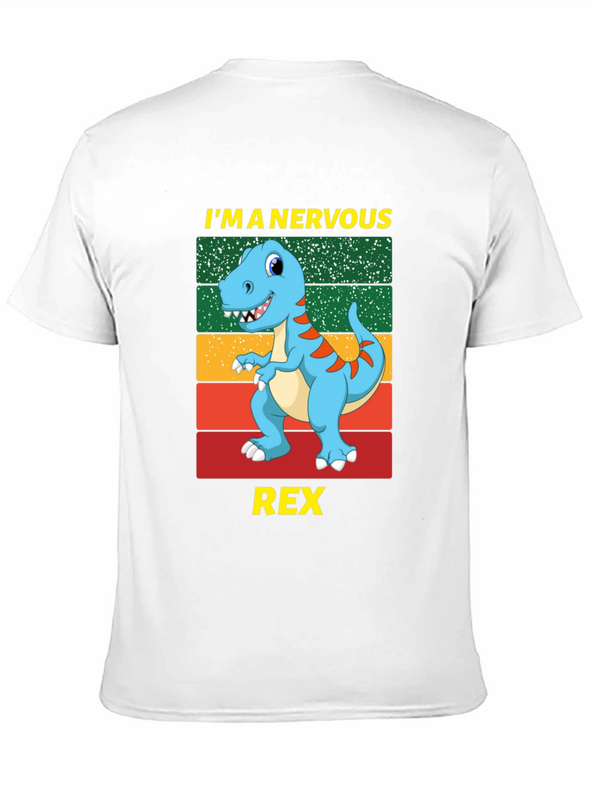 Nervous Rex T-Shirt: Funny Dinosaur Graphic Tee