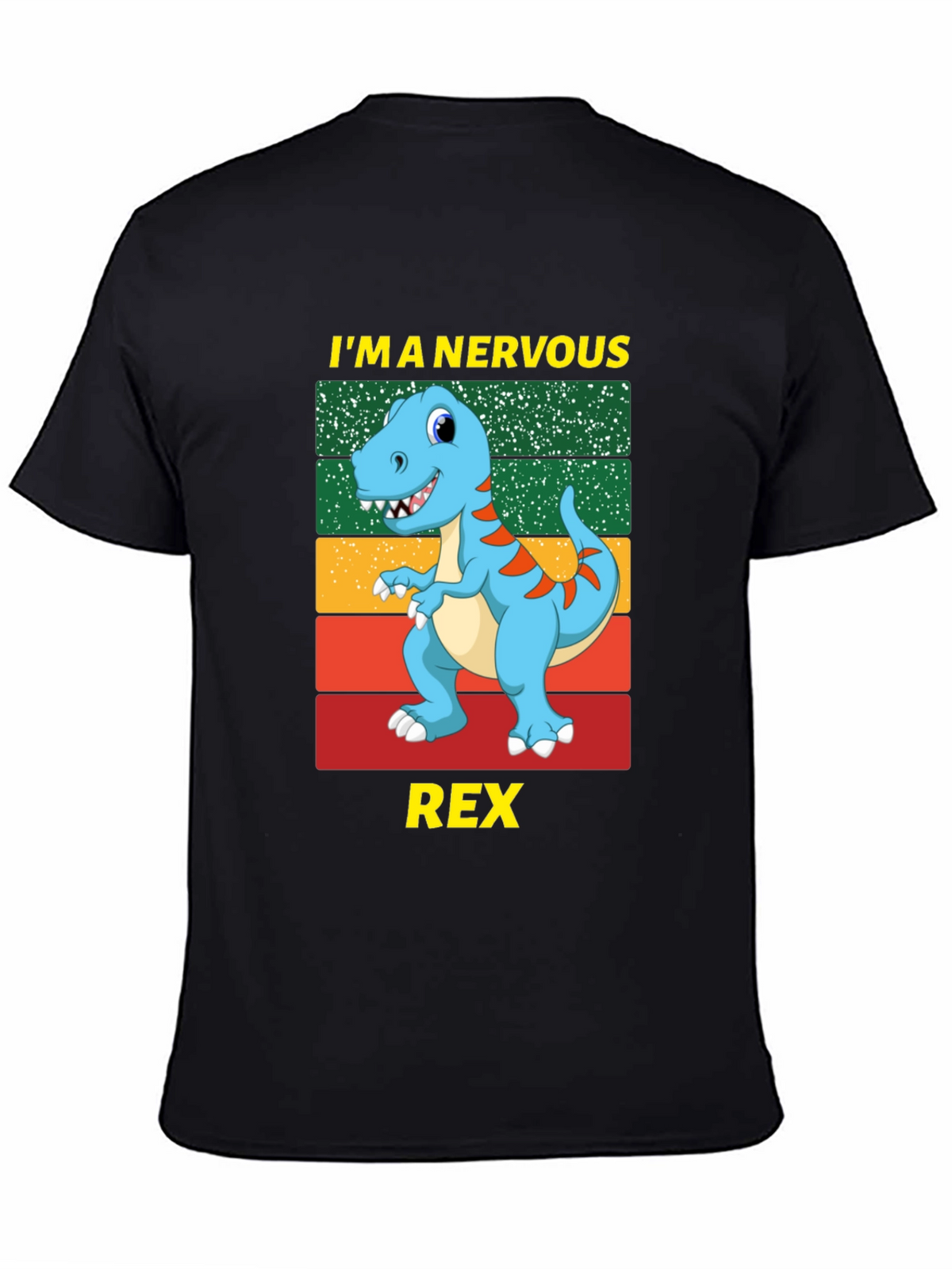 Nervous Rex T-Shirt: Funny Dinosaur Graphic Tee