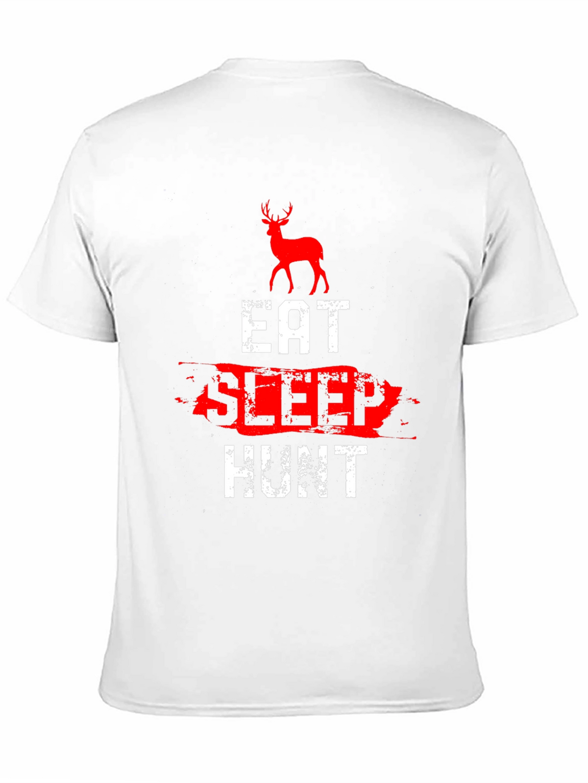 Eat Sleep Hunt Deer Graphic Tee - Black