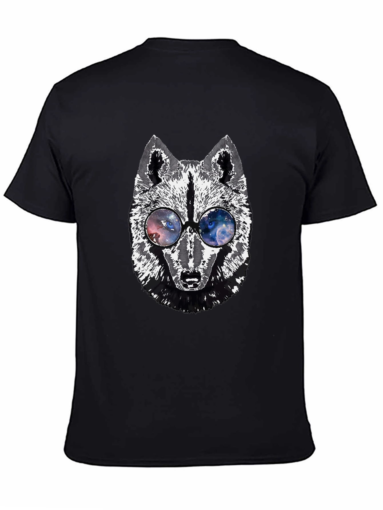 Wolf Graphic Tee - Galaxy Glasses