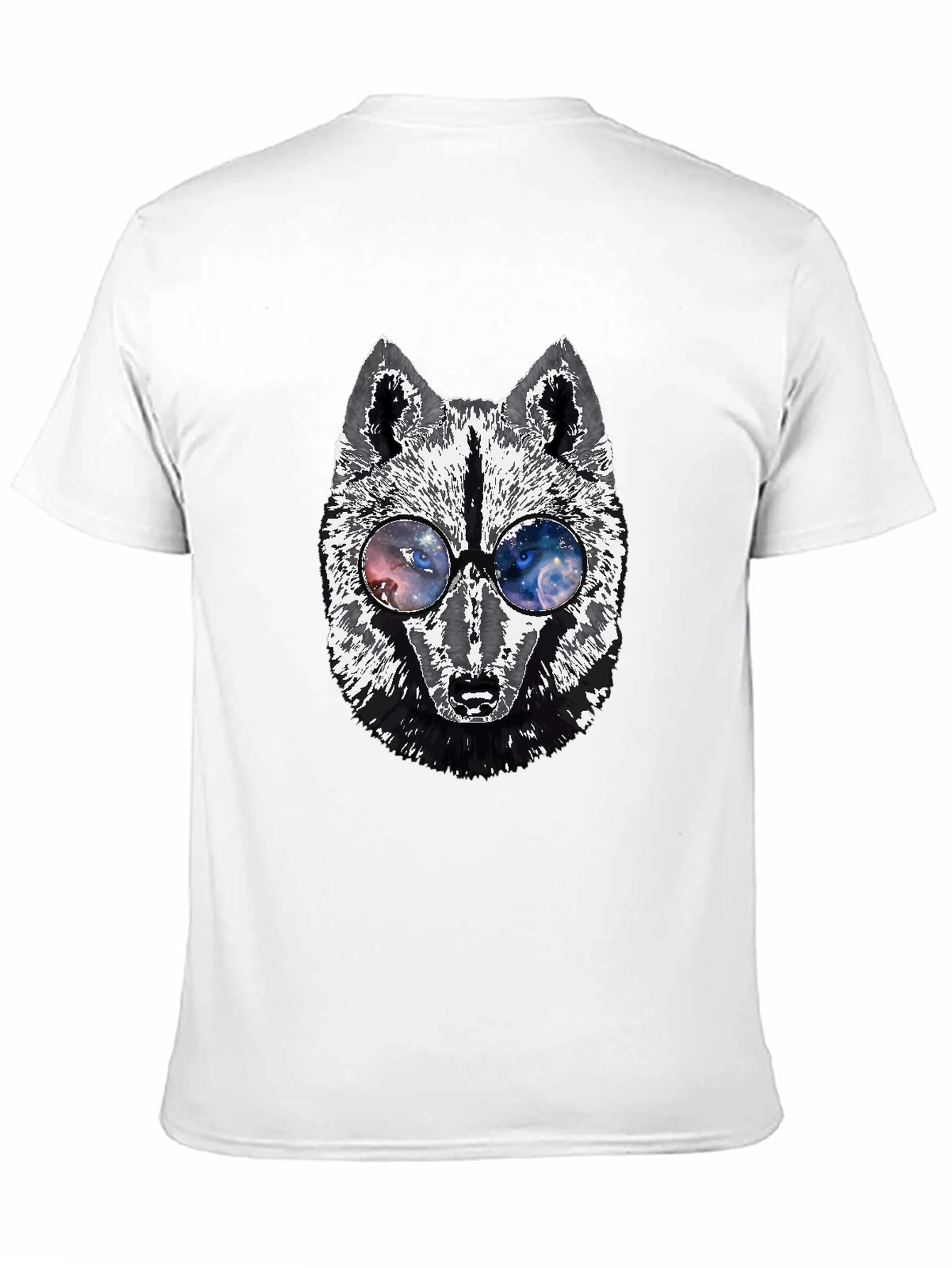 Wolf Graphic Tee - Galaxy Glasses