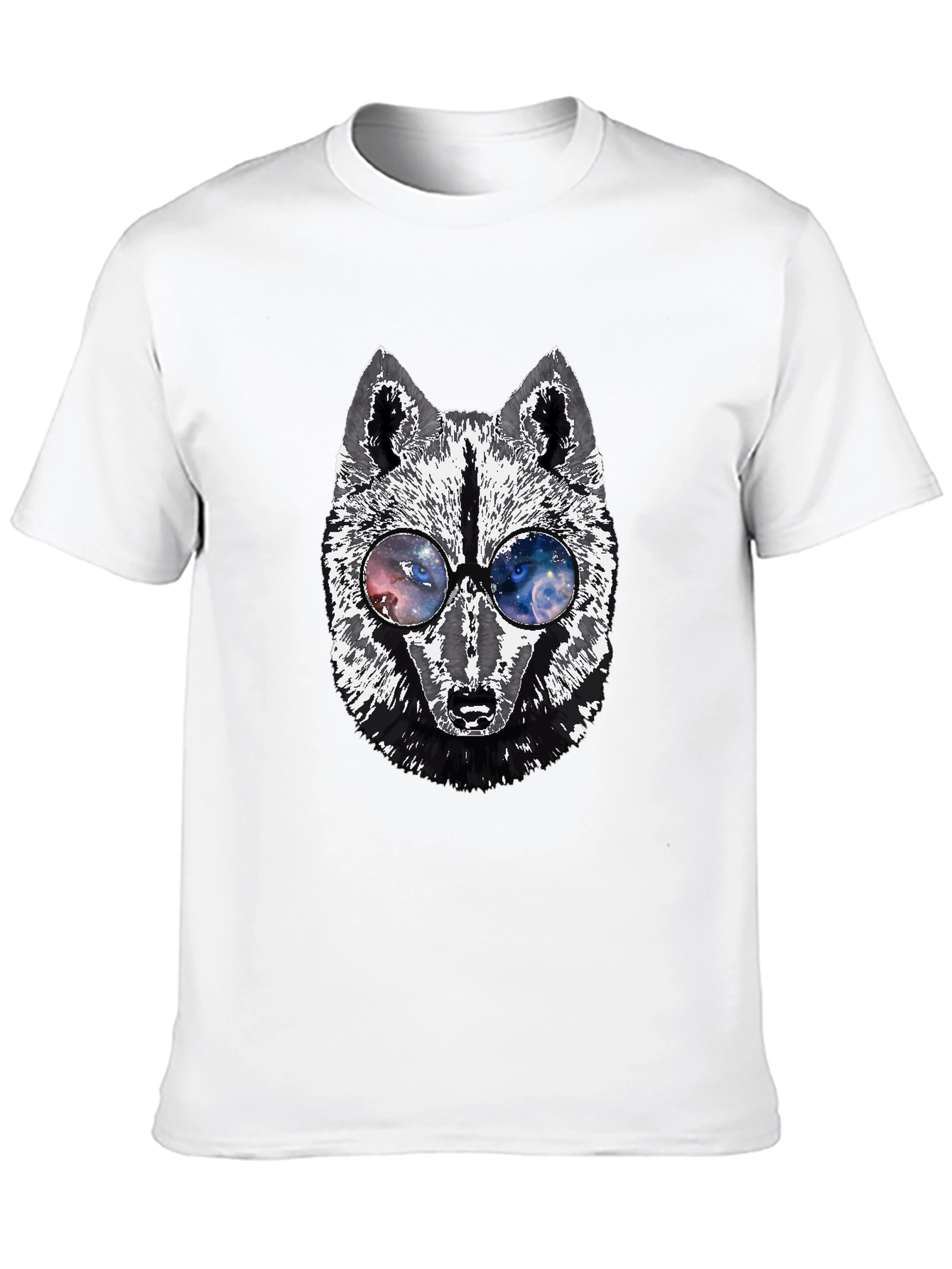 Wolf Graphic Tee - Galaxy Glasses