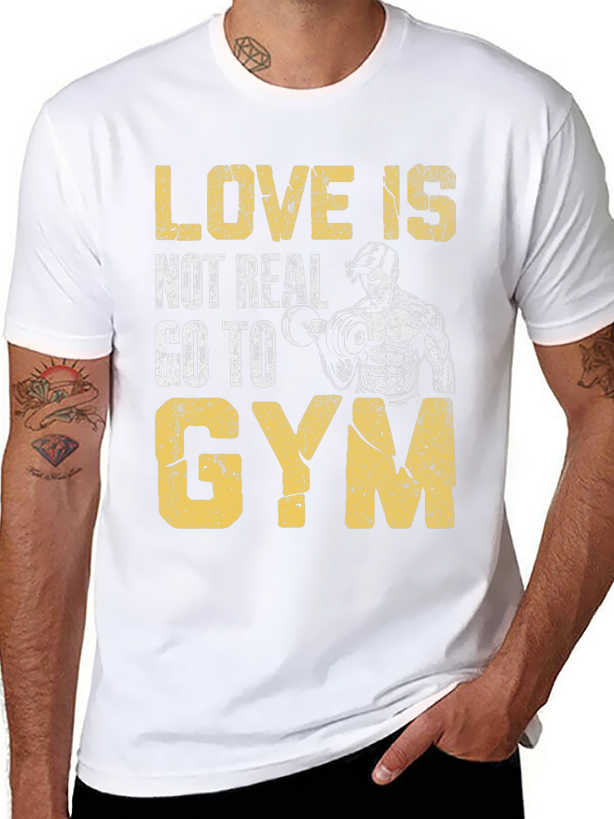 Love is Not Real Gym T-Shirt