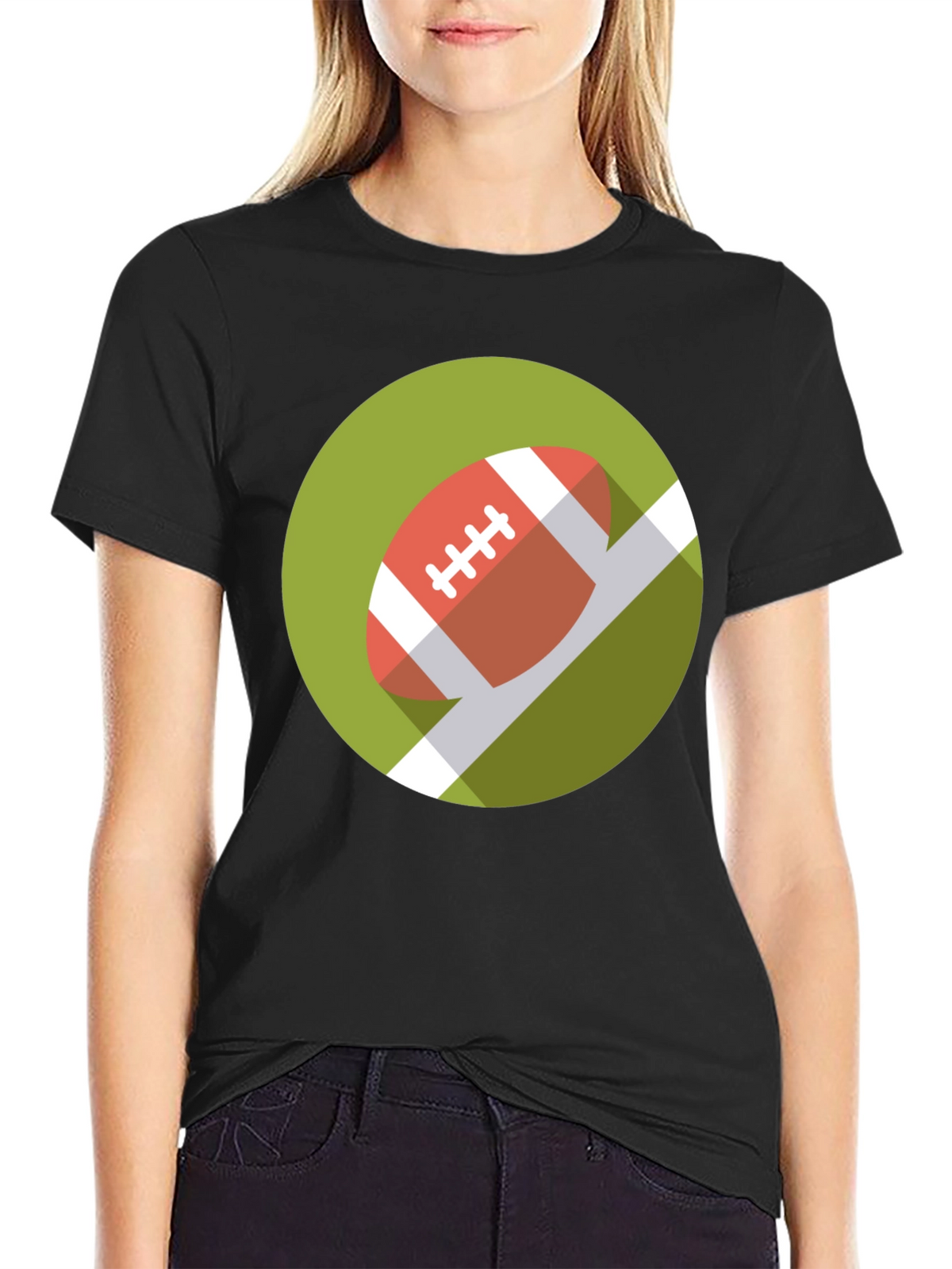 Football Graphic Tee - Sporty Casual Wear