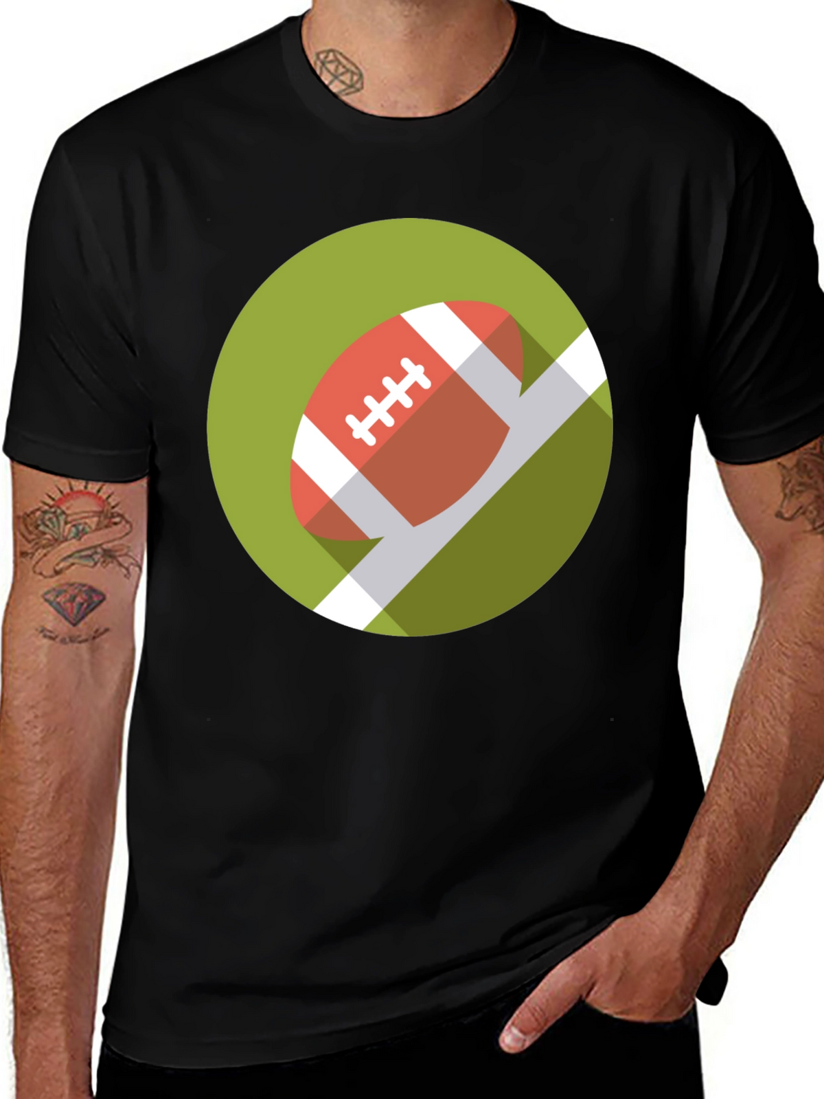 Football Graphic Tee - Sporty Casual Wear