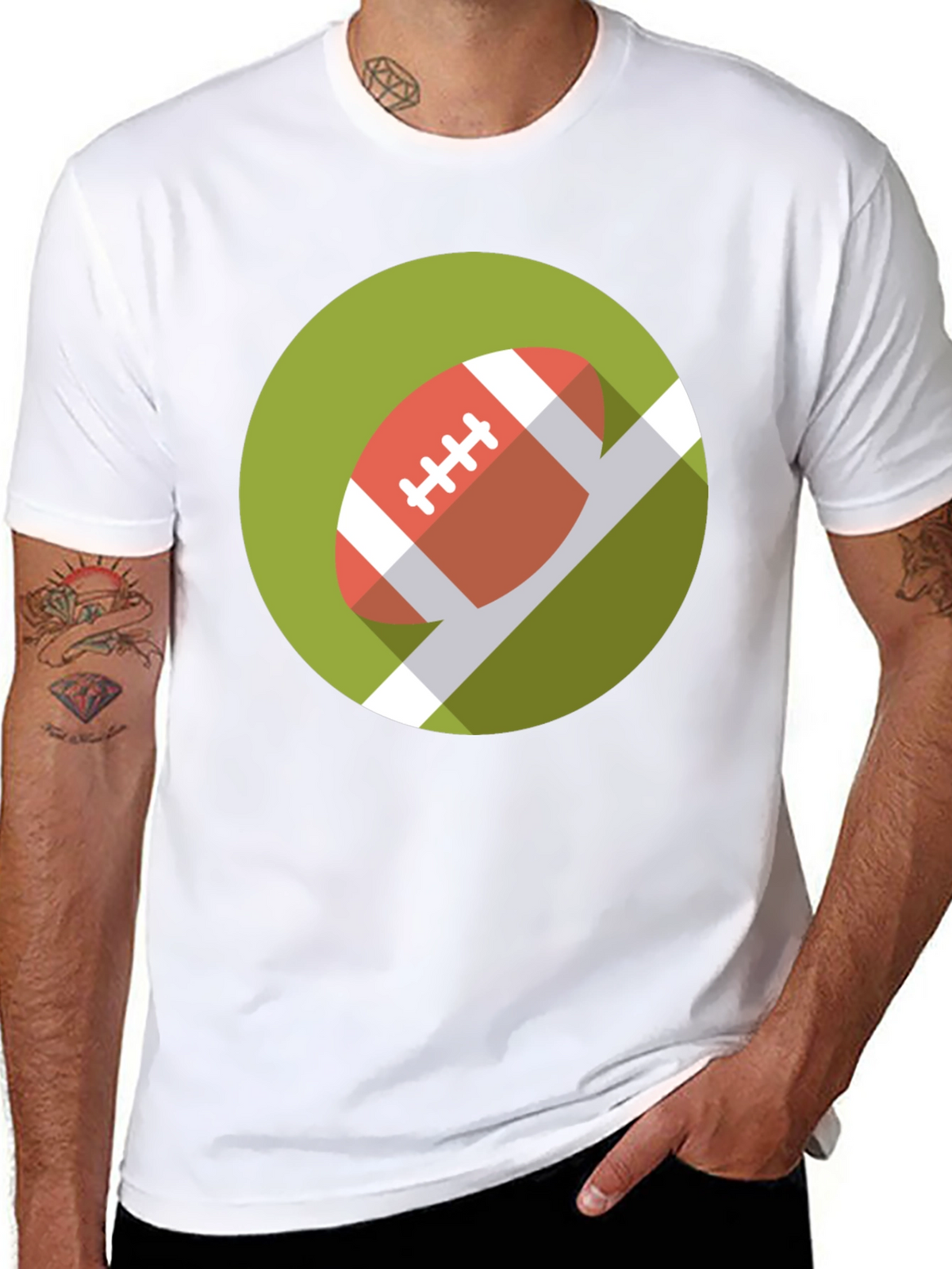 Football Graphic Tee - Sporty Casual Wear