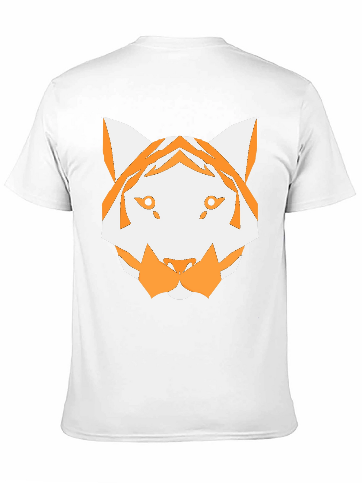 Geometric Tiger Graphic Tee - Black