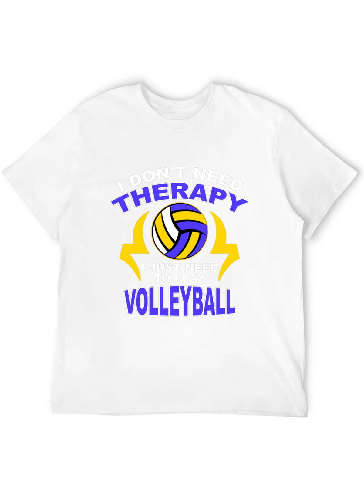 Volleyball Therapy T-Shirt - Play More Stress Less!