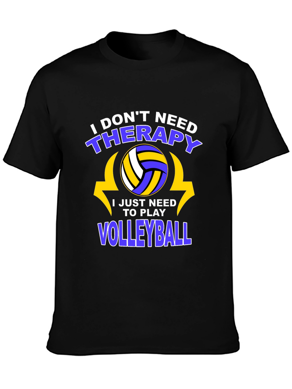 Volleyball Therapy T-Shirt - Play More Stress Less!