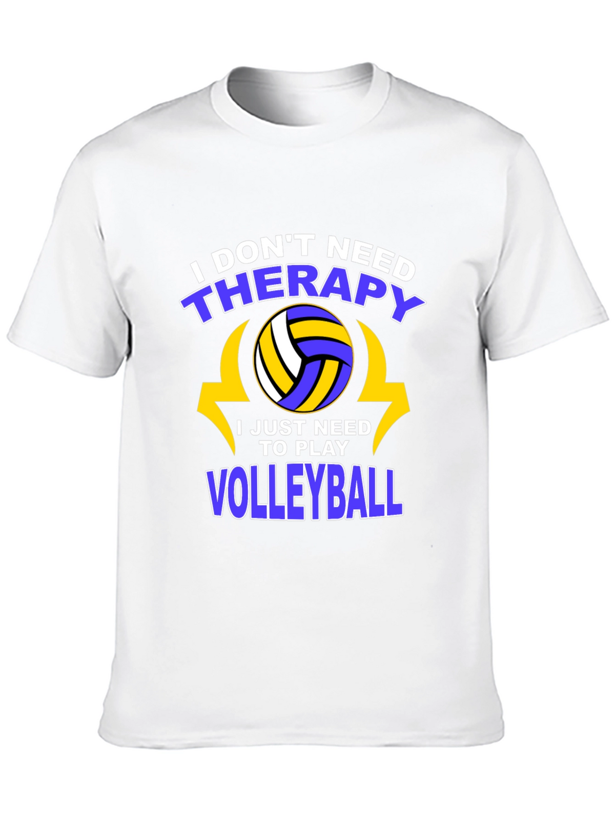 Volleyball Therapy T-Shirt - Play More Stress Less!