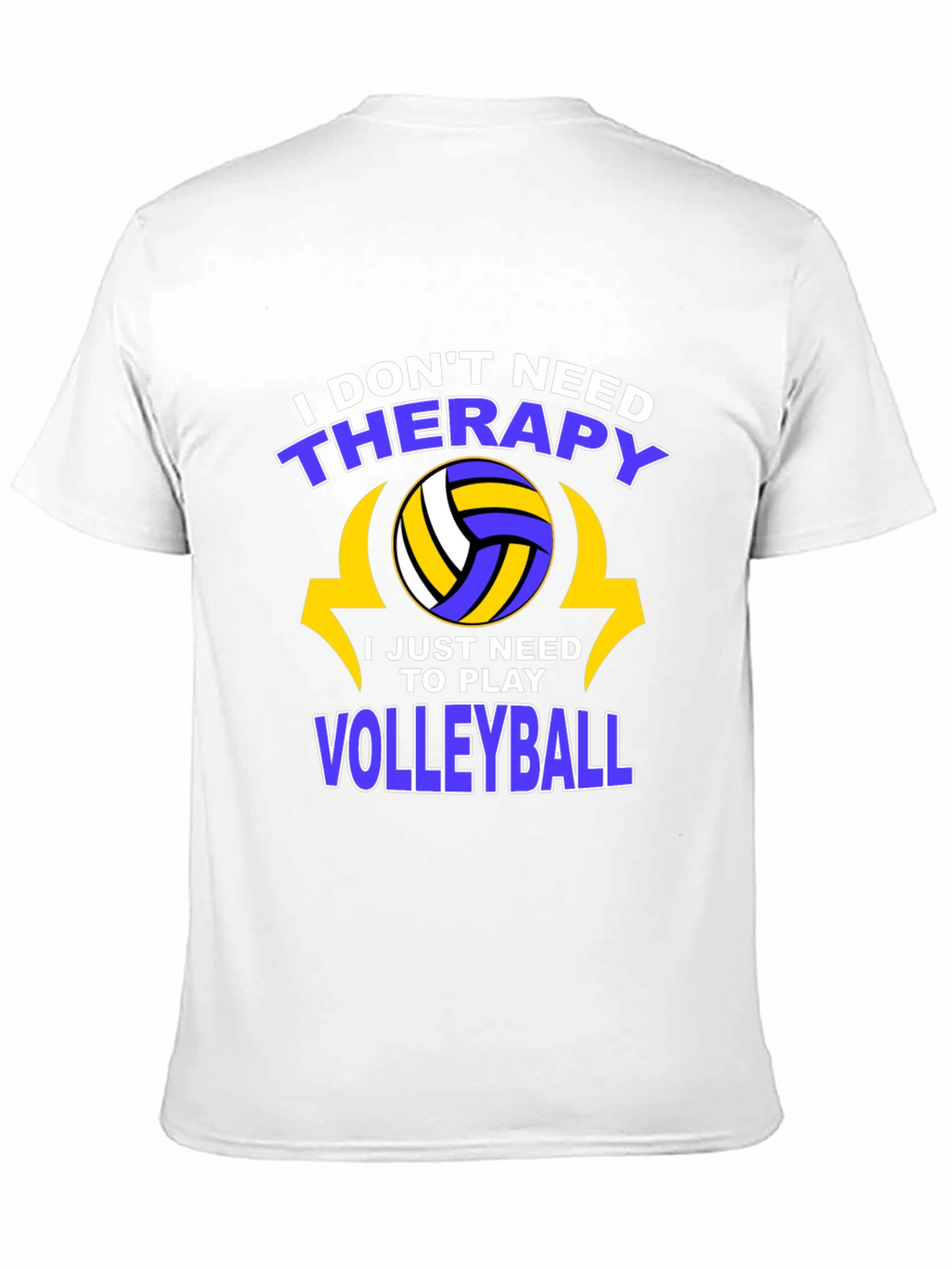 Volleyball Therapy T-Shirt - Play More Stress Less!