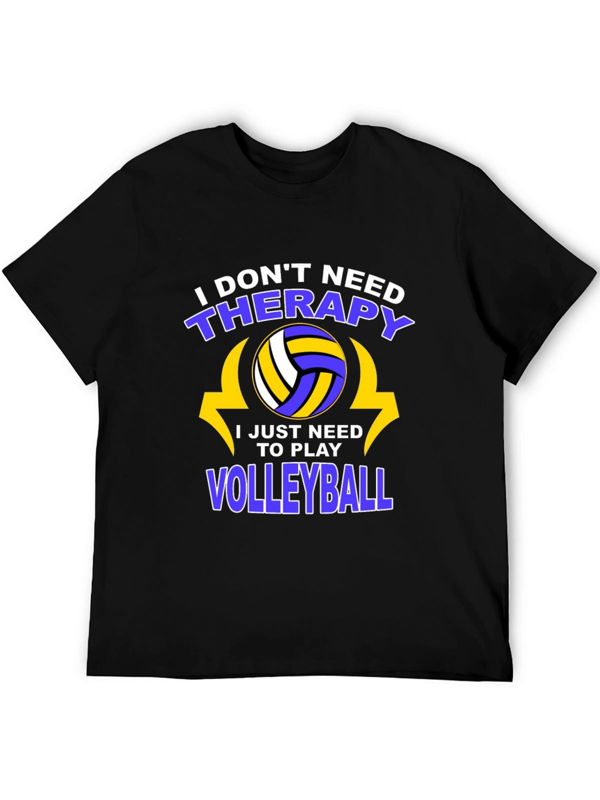 Volleyball Therapy T-Shirt - Play More Stress Less!