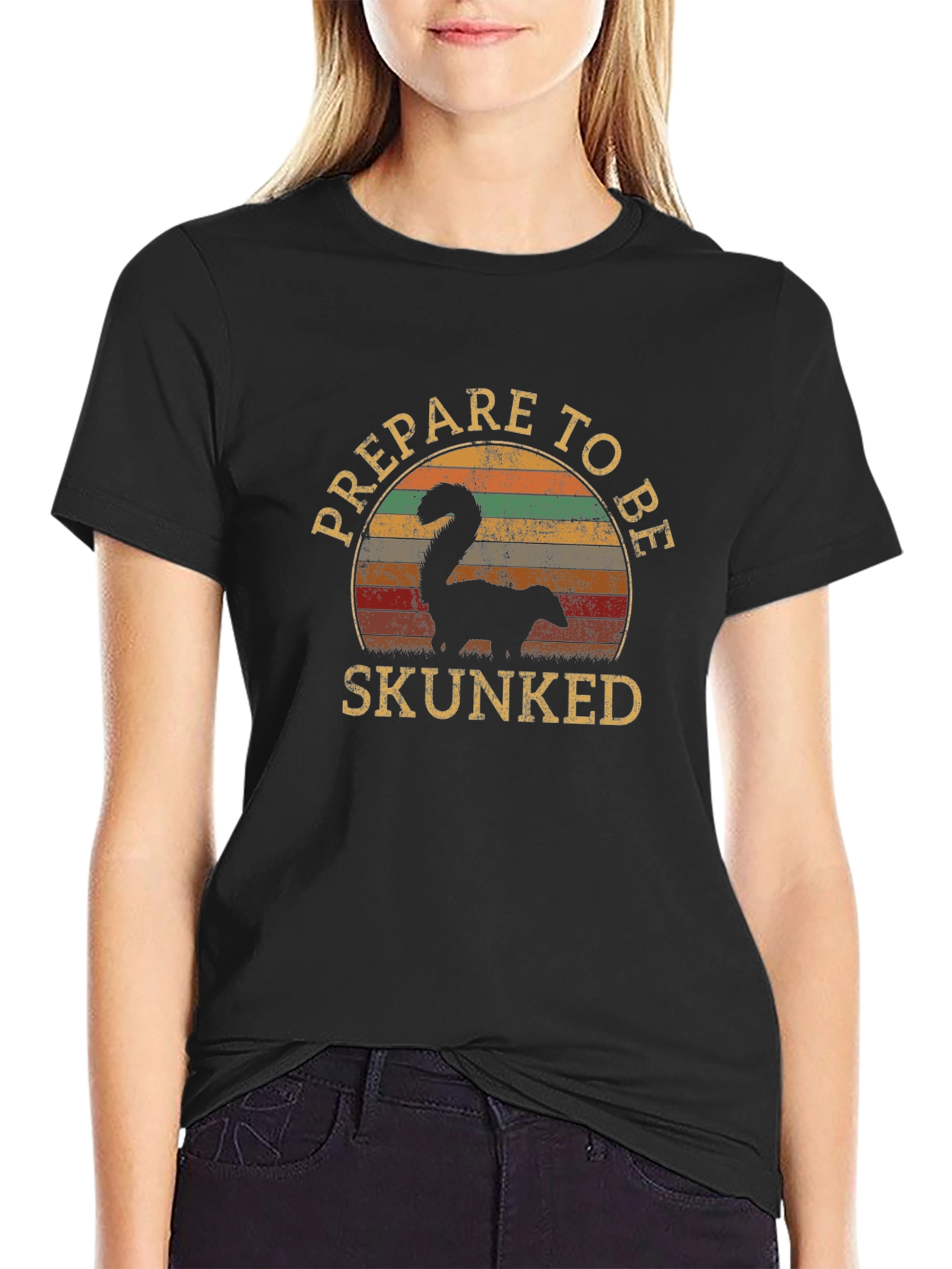 Prepare to Be Skunked Retro T-Shirt