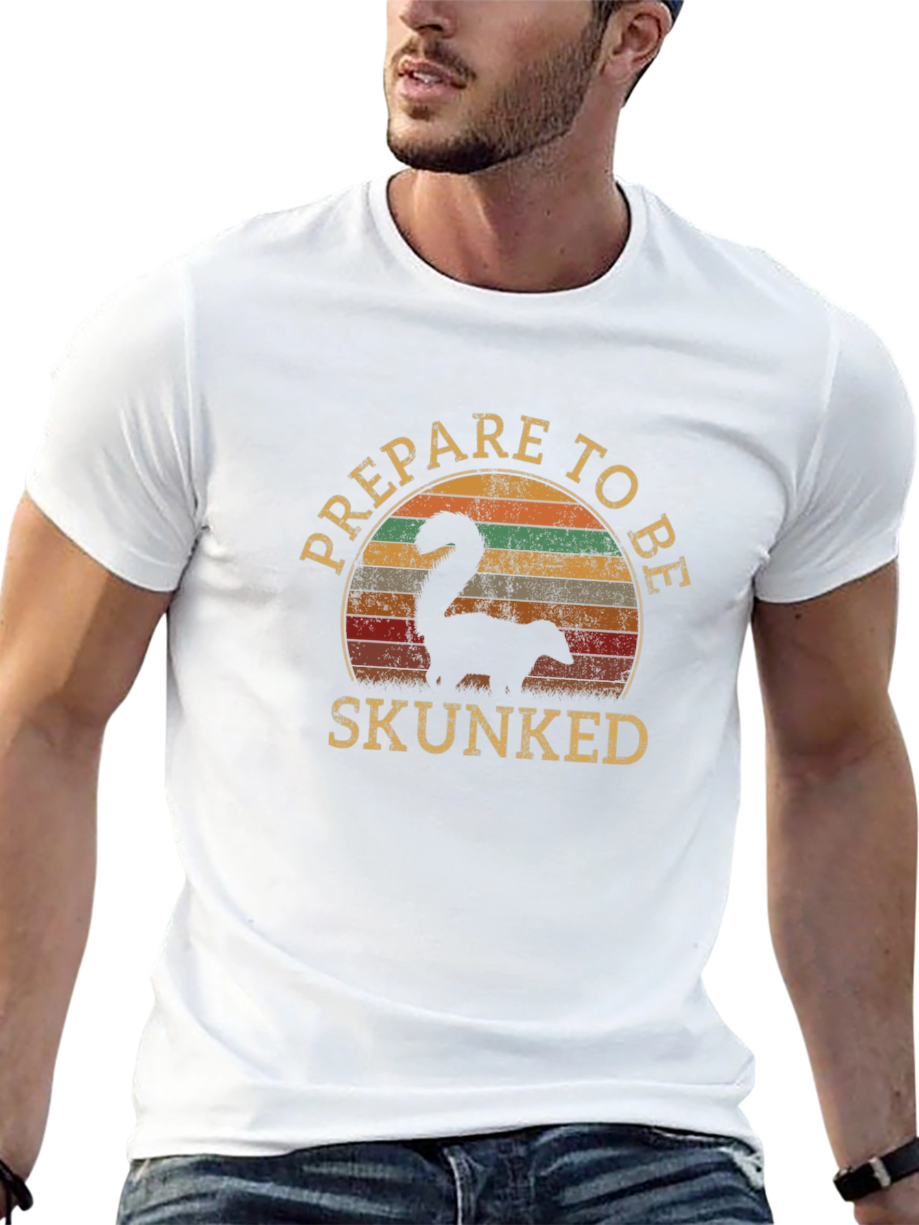 Prepare to Be Skunked Retro T-Shirt
