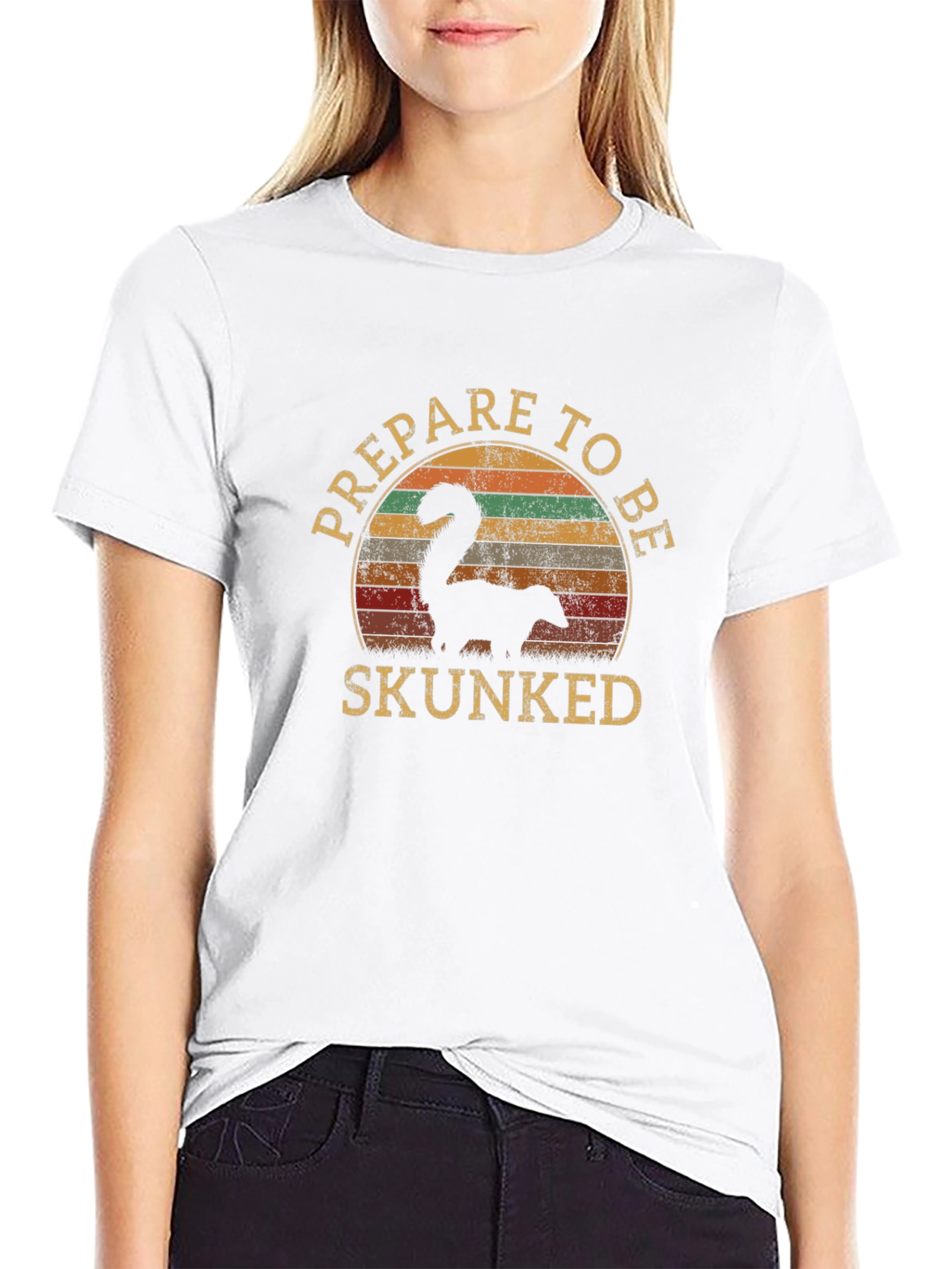 Prepare to Be Skunked Retro T-Shirt