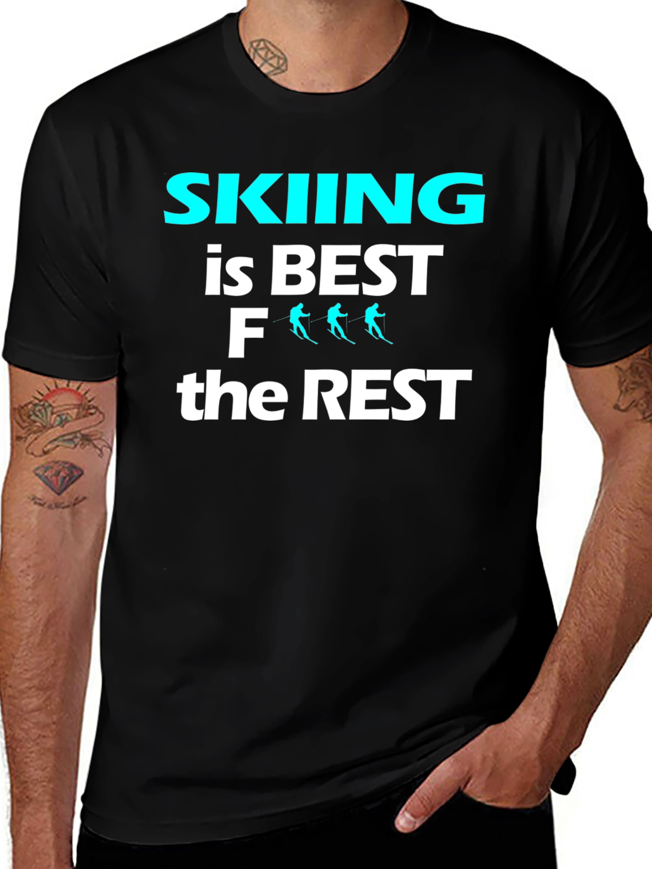 Skiing is Best T-Shirt Ski Lover Gift