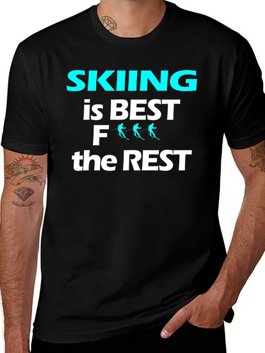 Skiing is Best T-Shirt Ski Lover Gift