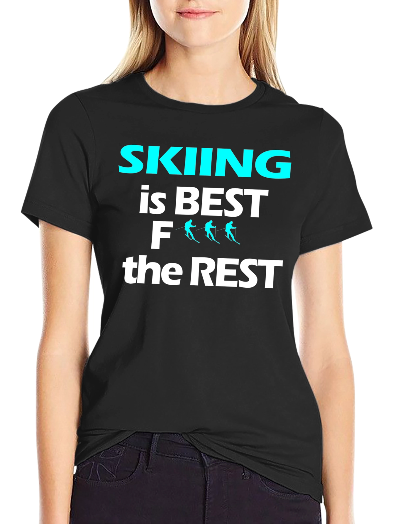 Skiing is Best T-Shirt Ski Lover Gift