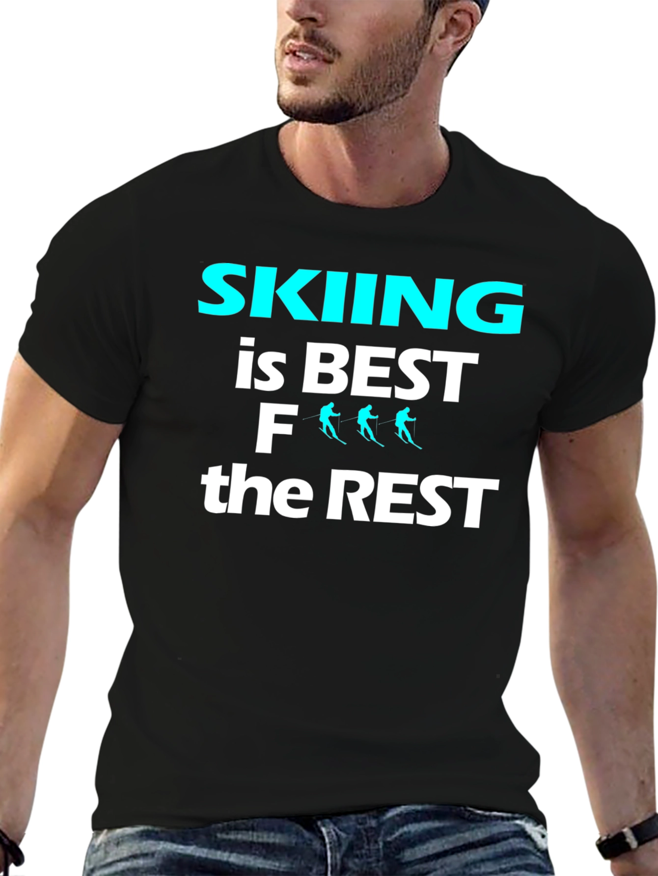 Skiing is Best T-Shirt Ski Lover Gift