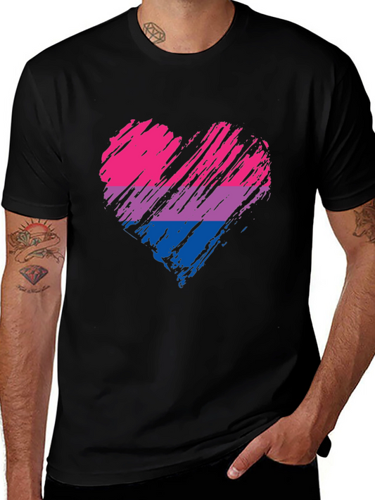 Bisexual Pride Heart T-Shirt
