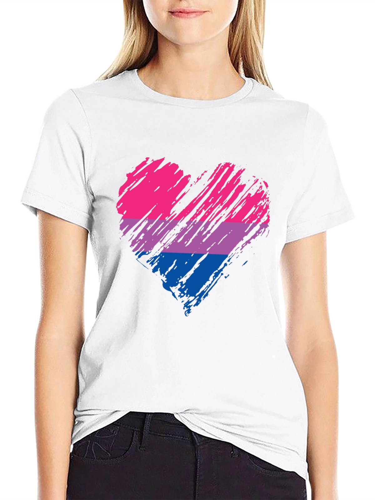 Bisexual Pride Heart T-Shirt