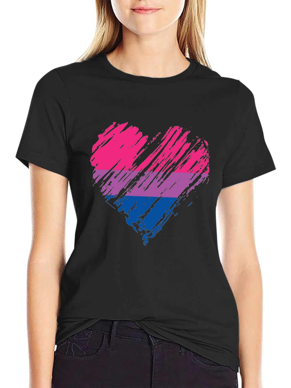 Bisexual Pride Heart T-Shirt