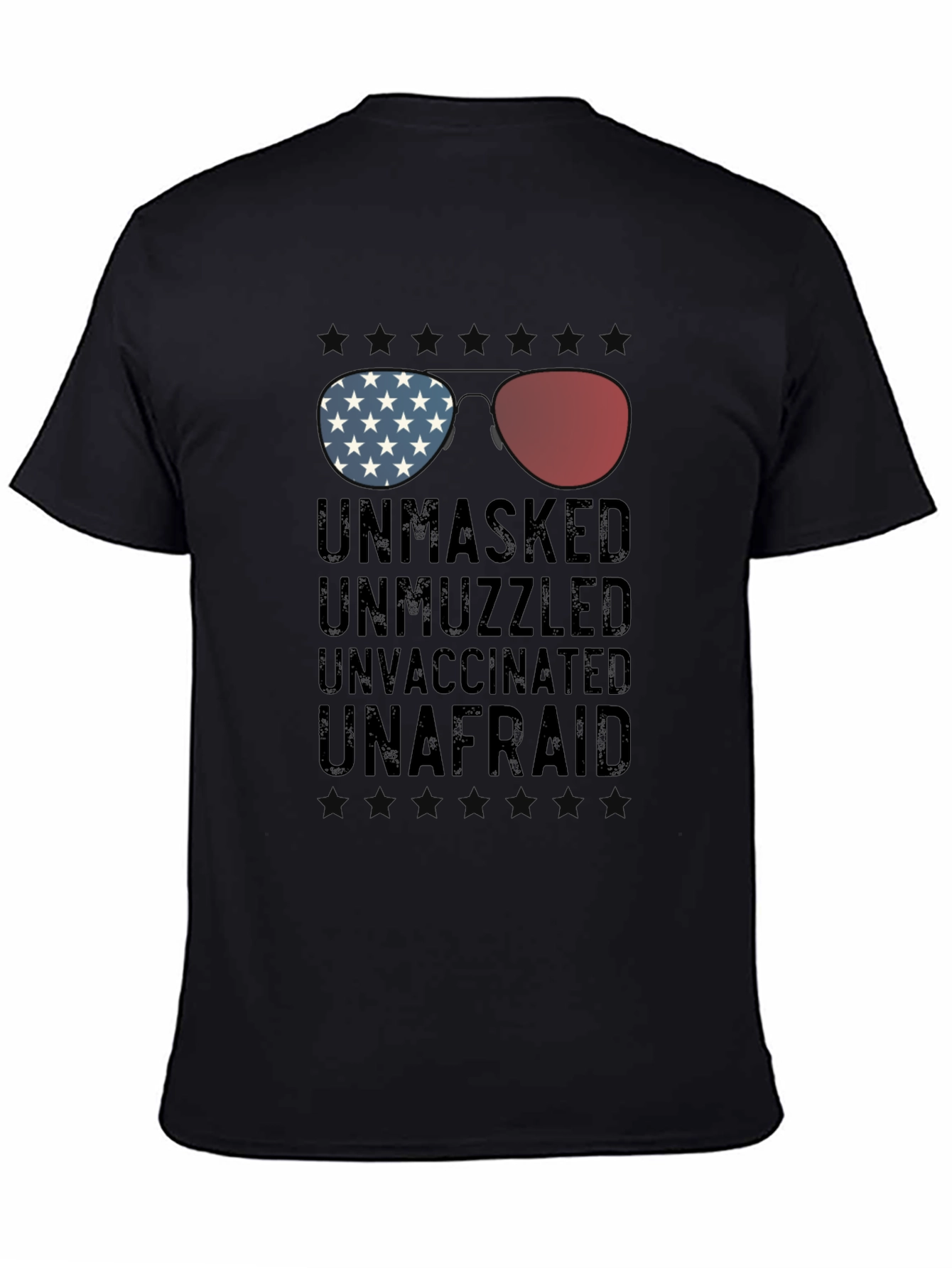 Unmasked Unvaccinated Patriotic T-Shirt
