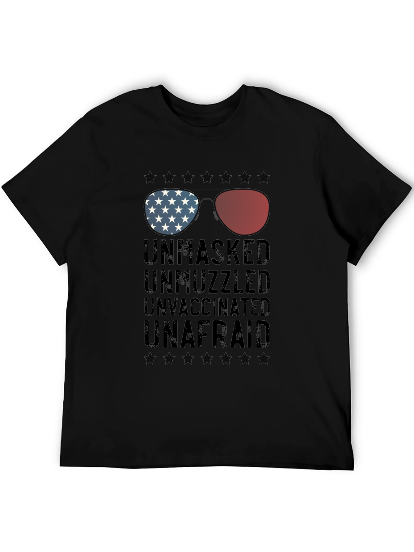 Unmasked Unvaccinated Patriotic T-Shirt