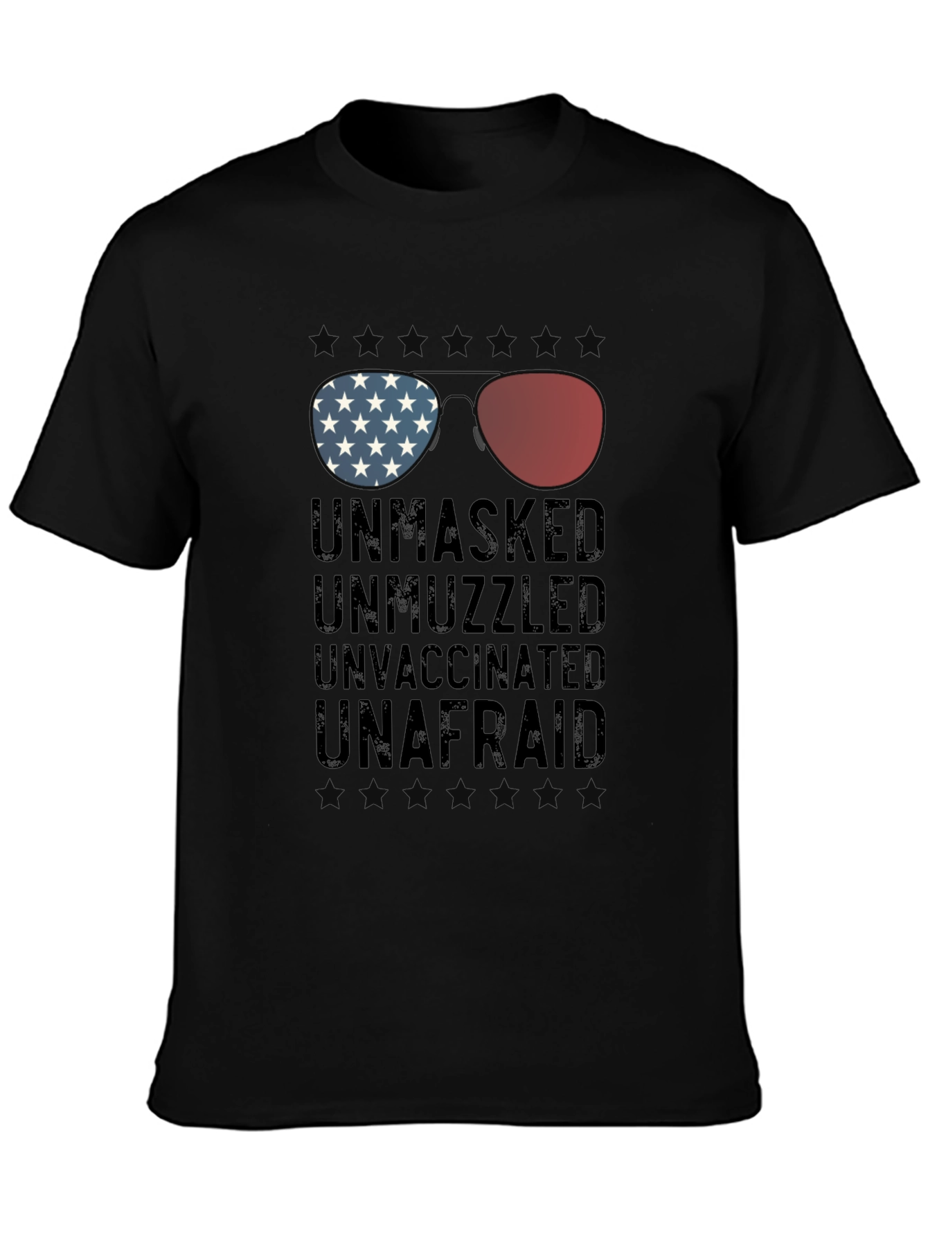 Unmasked Unvaccinated Patriotic T-Shirt