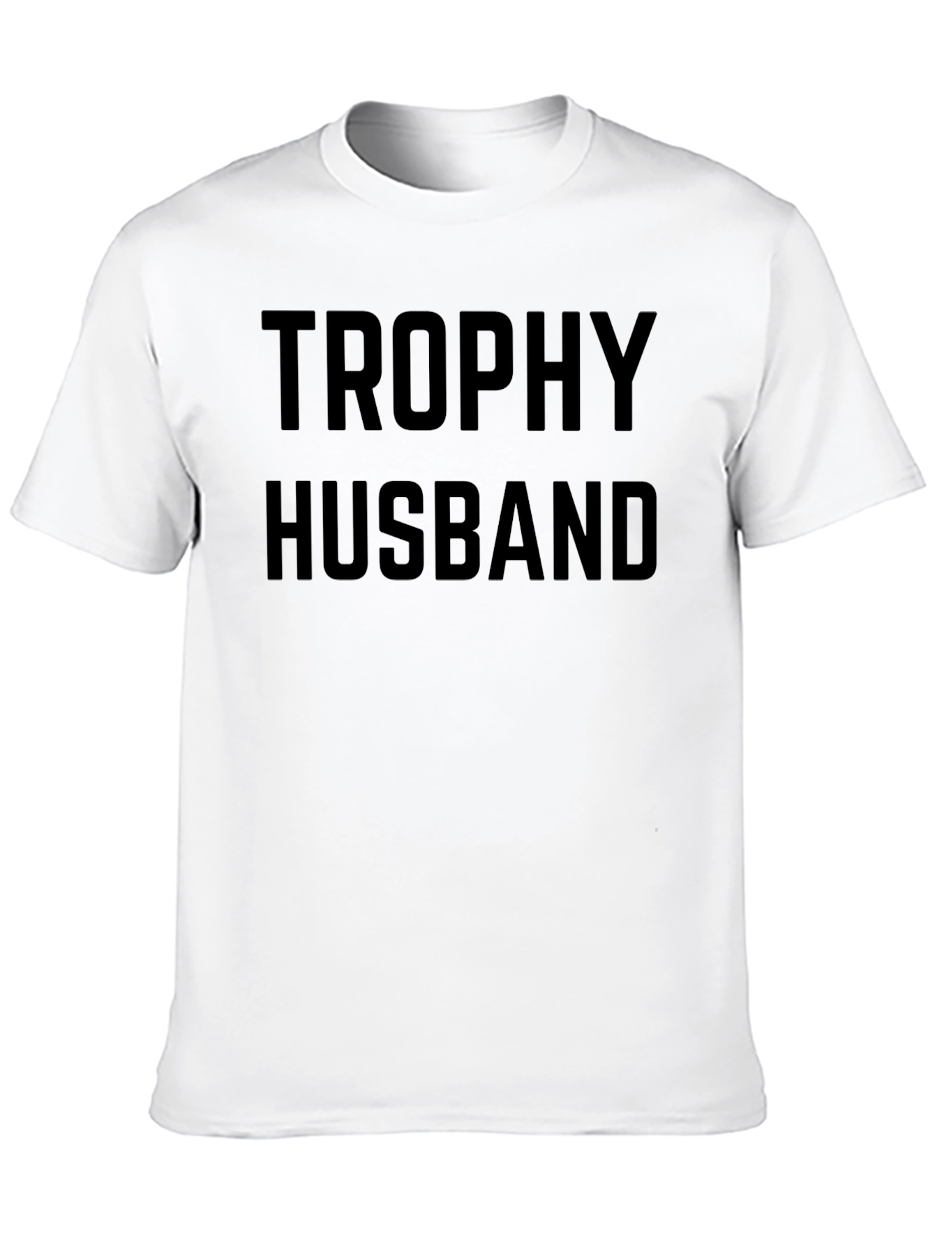 Trophy Husband Black Graphic T-Shirt
