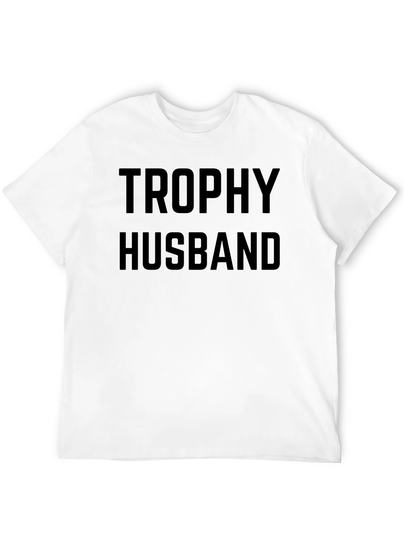 Trophy Husband Black Graphic T-Shirt