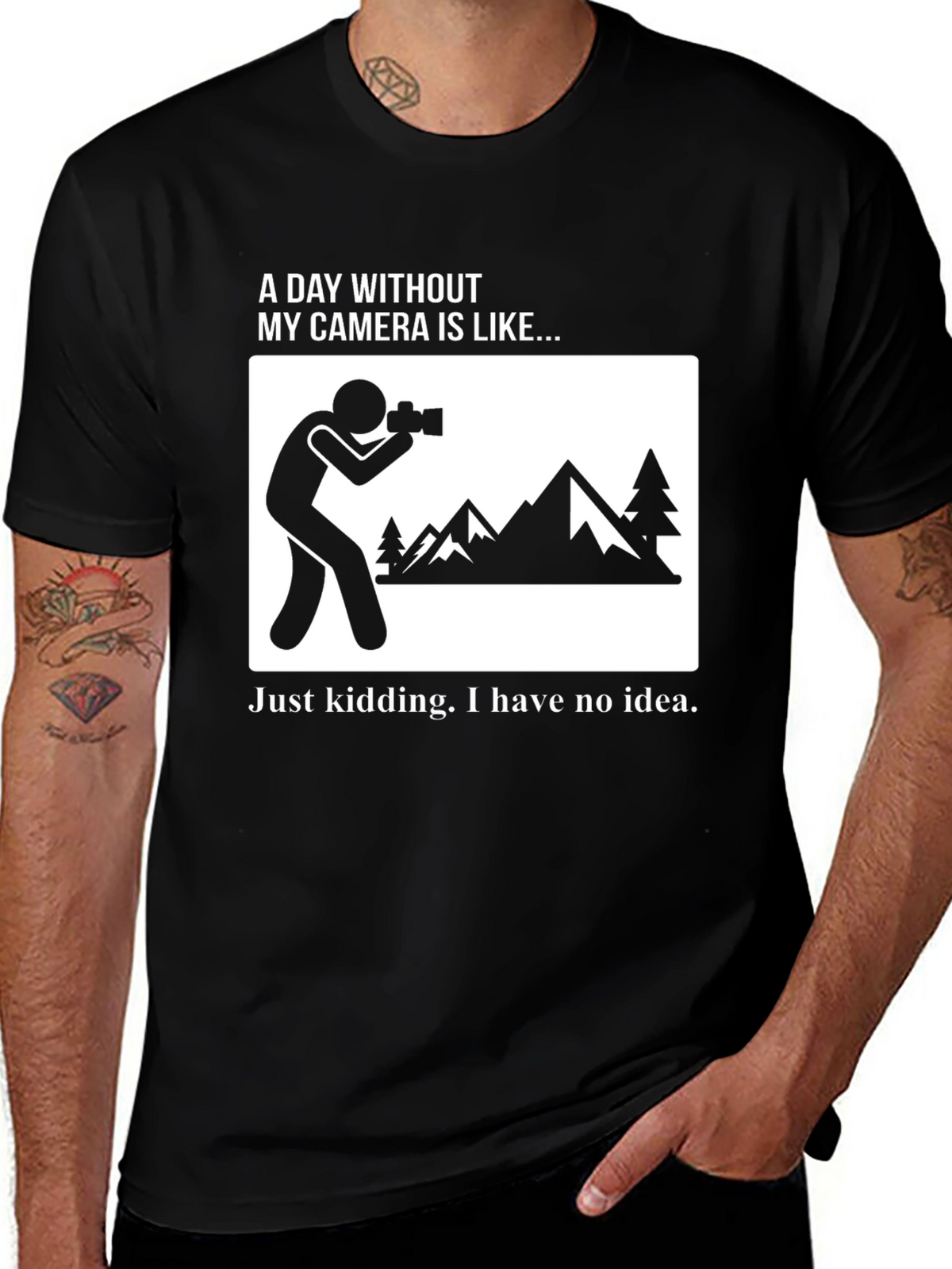 Funny Photographer T-Shirt - Camera Humor Tee