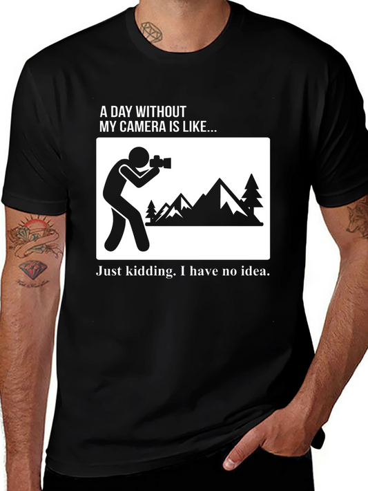 Funny Photographer T-Shirt - Camera Humor Tee