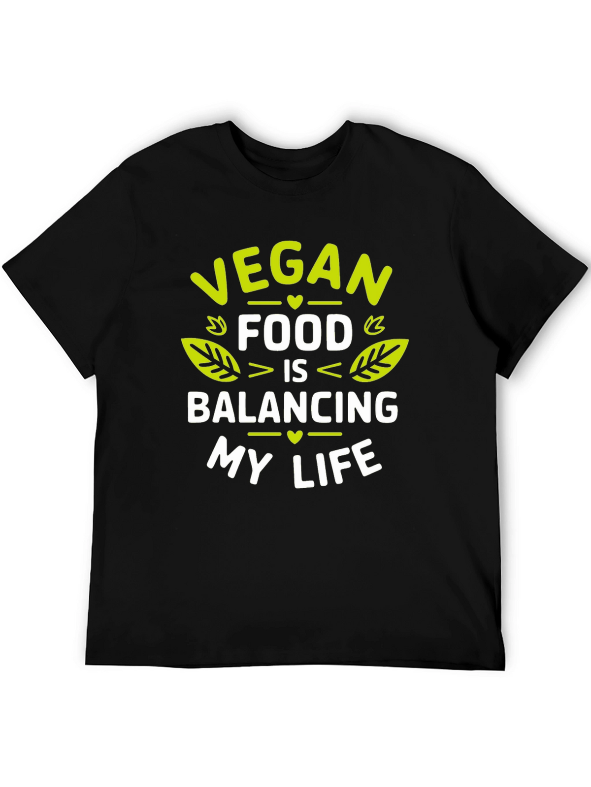 Vegan Food Balancing Life Graphic T-Shirt