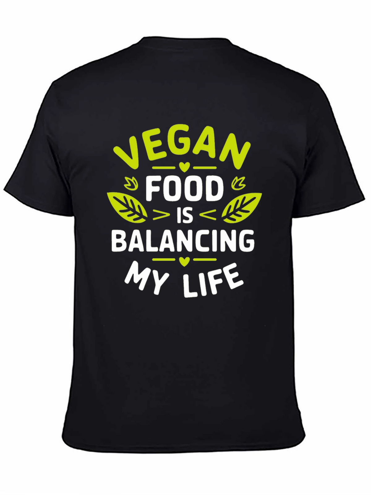 Vegan Food Balancing Life Graphic T-Shirt