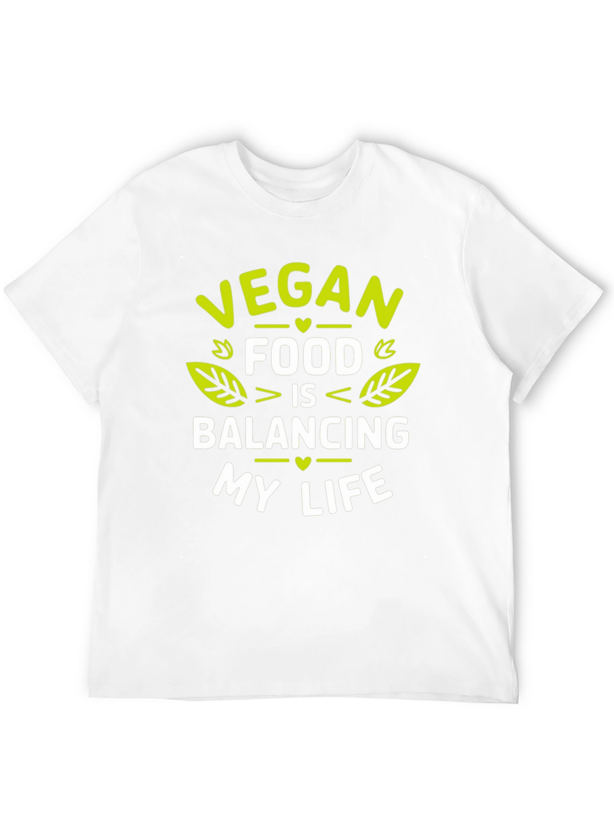 Vegan Food Balancing Life Graphic T-Shirt