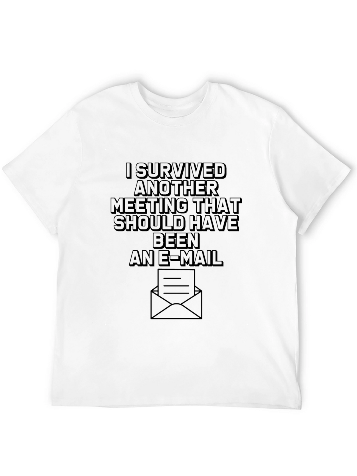 I Survived Another Meeting T-Shirt - Black