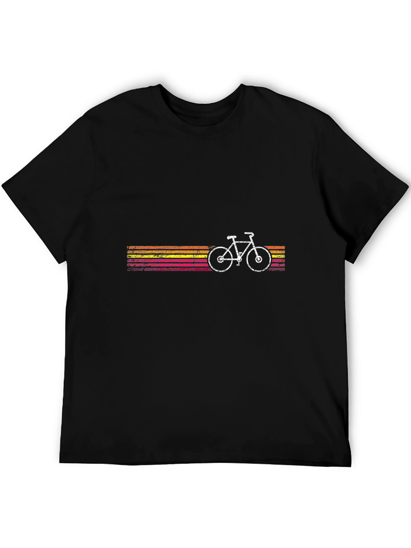 Retro Bike Graphic Tee - Mens Black T-Shirt