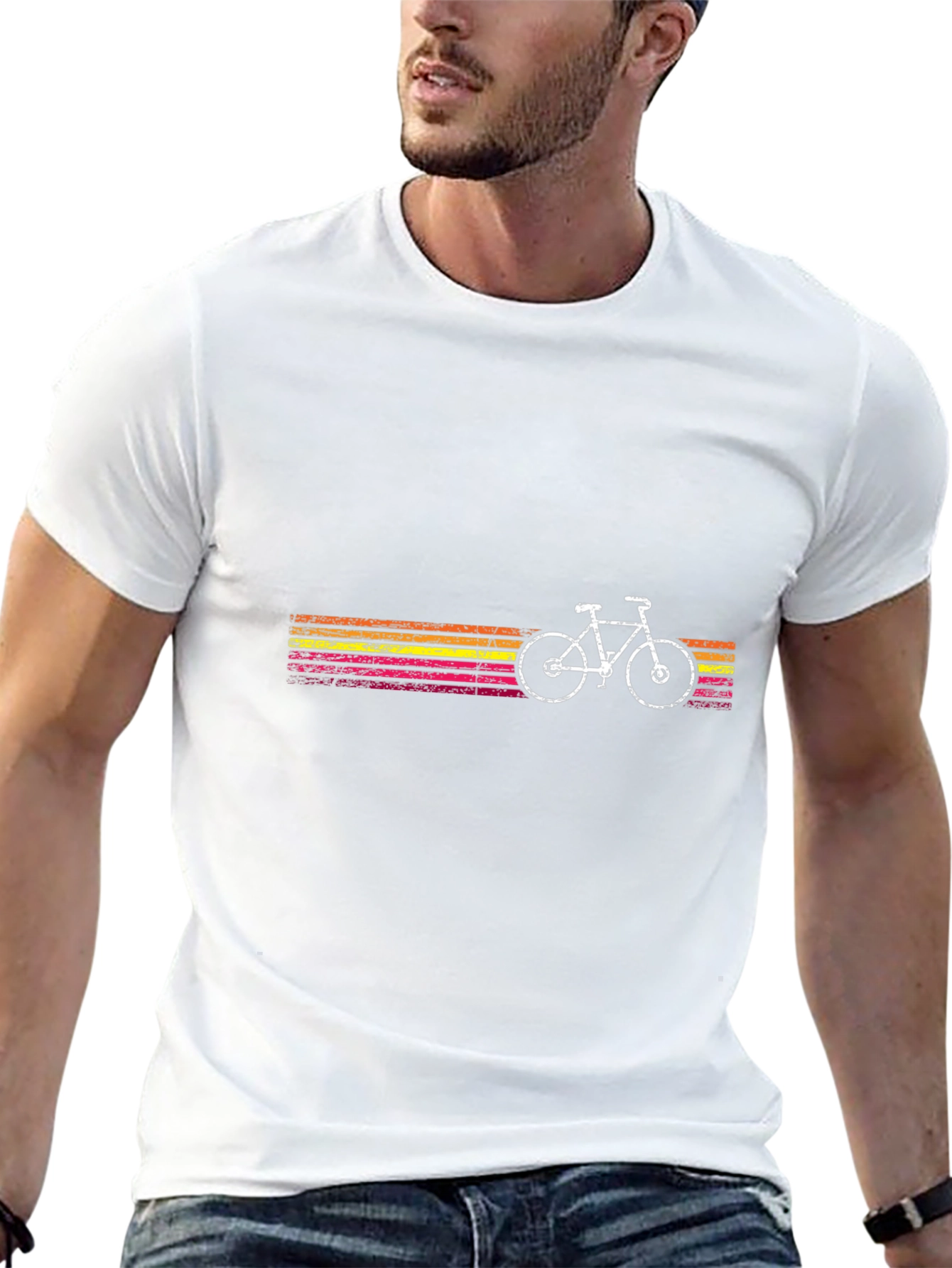 Retro Bike Graphic Tee - Mens Black T-Shirt