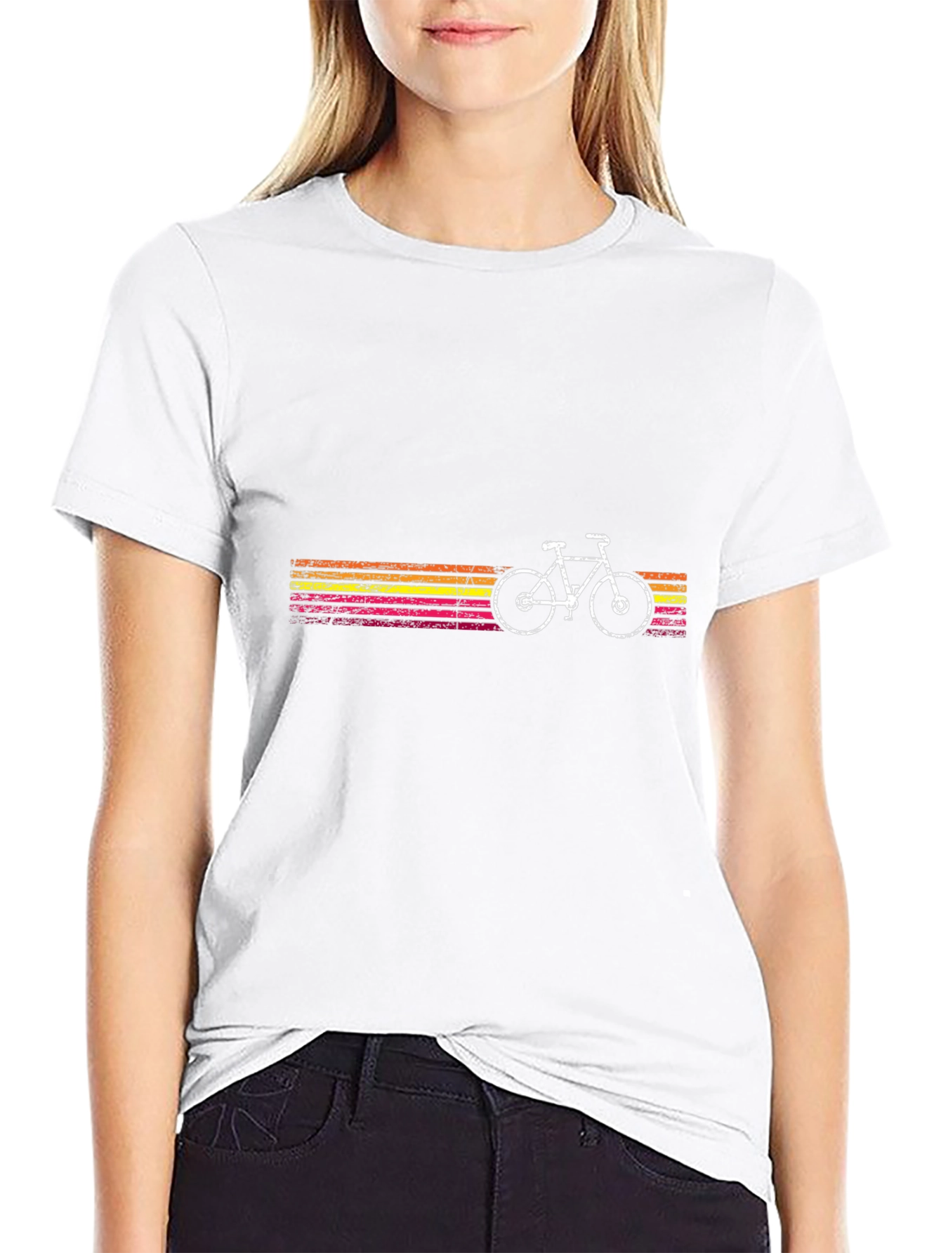 Retro Bike Graphic Tee - Mens Black T-Shirt