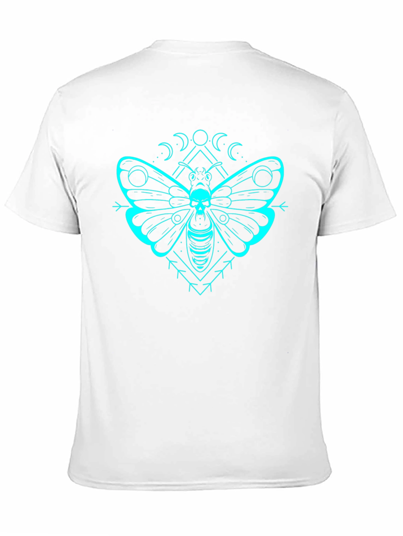 Moth Skull Graphic Tee - Edgy Design