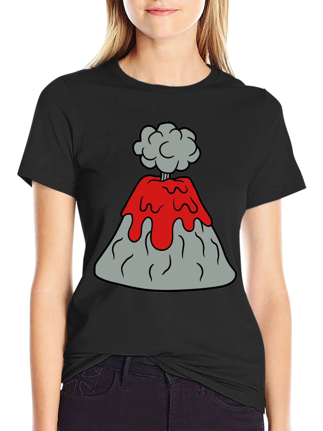 Volcano Explosion Graphic Tee