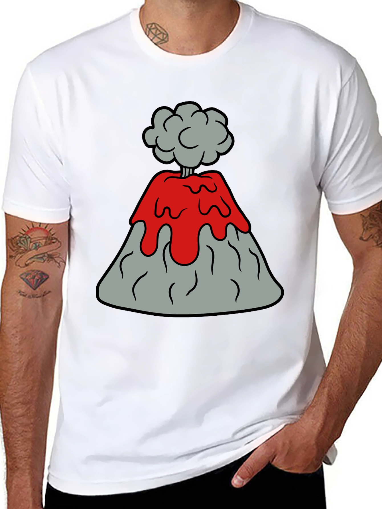 Volcano Explosion Graphic Tee